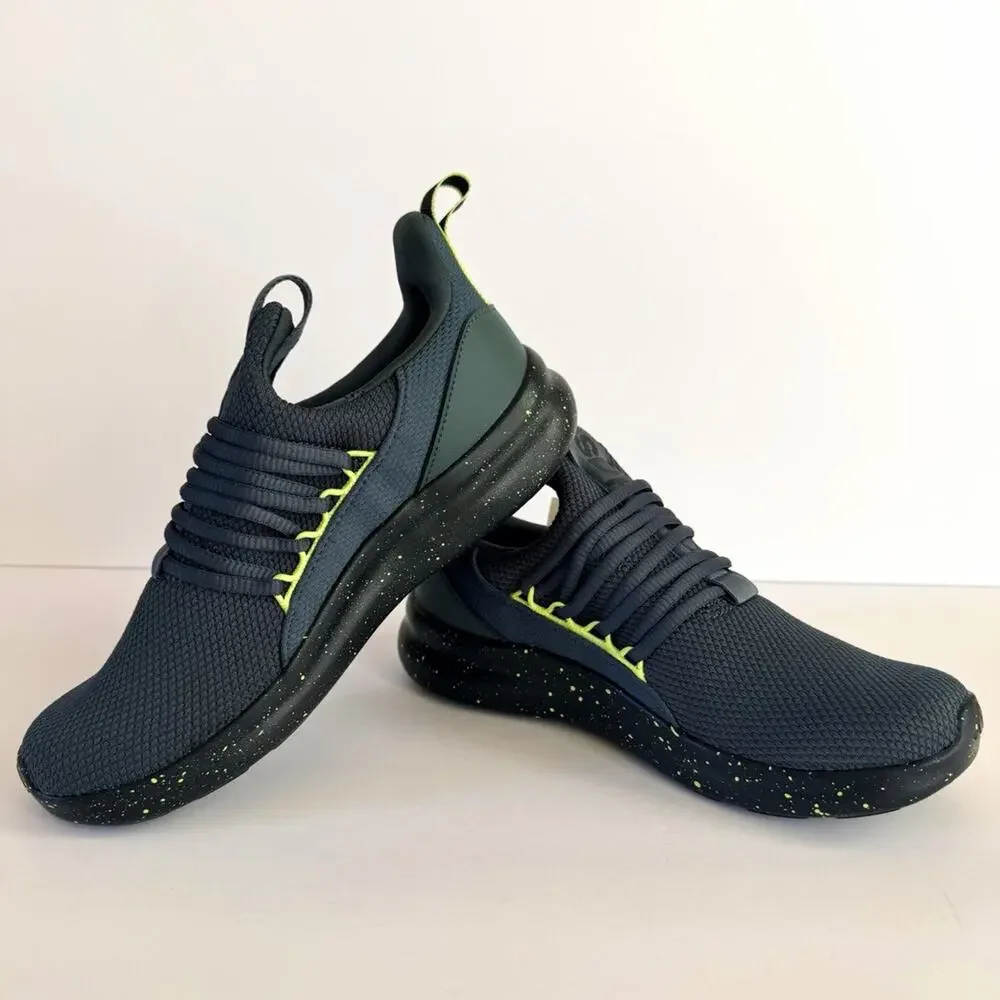 adidas Lite Racer Adapt 7.0 Kids Sneakers Gray/Black/Green US 5/ 6.5W
